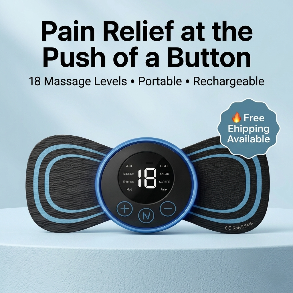 Smart EMS Muscle Massager – Pocket-Sized Pain Relief