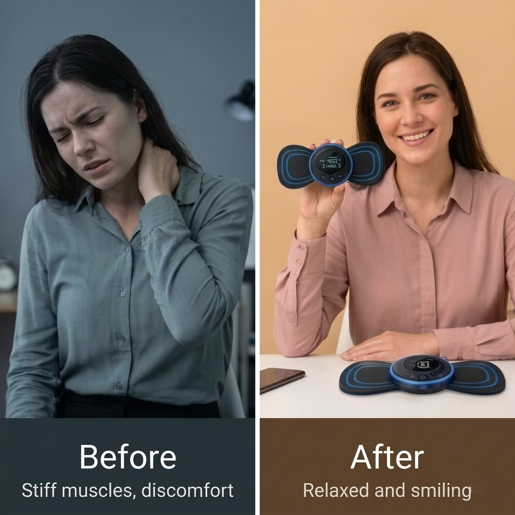 Smart EMS Muscle Massager – Pocket-Sized Pain Relief