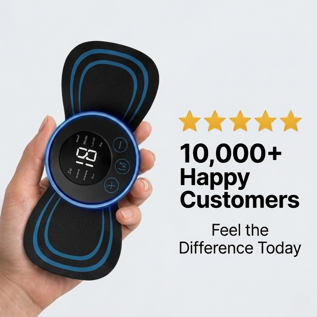 Smart EMS Muscle Massager – Pocket-Sized Pain Relief