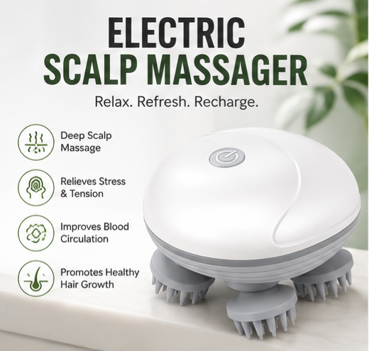 Electric Head Scalp Massager Rechargeable Head Massage